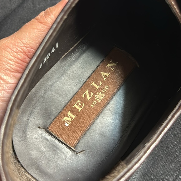Mezlan Custom Courtenay Leather Wingtip Oxfords 10.5 - Picture 8 of 8
